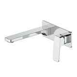 Greens Swept Wall Basin Mixer W/Plate, Chrome, 1860252100