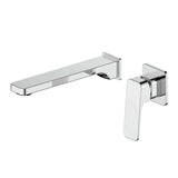Greens Swept Wall Basin Mixer, Chrome, 18602520