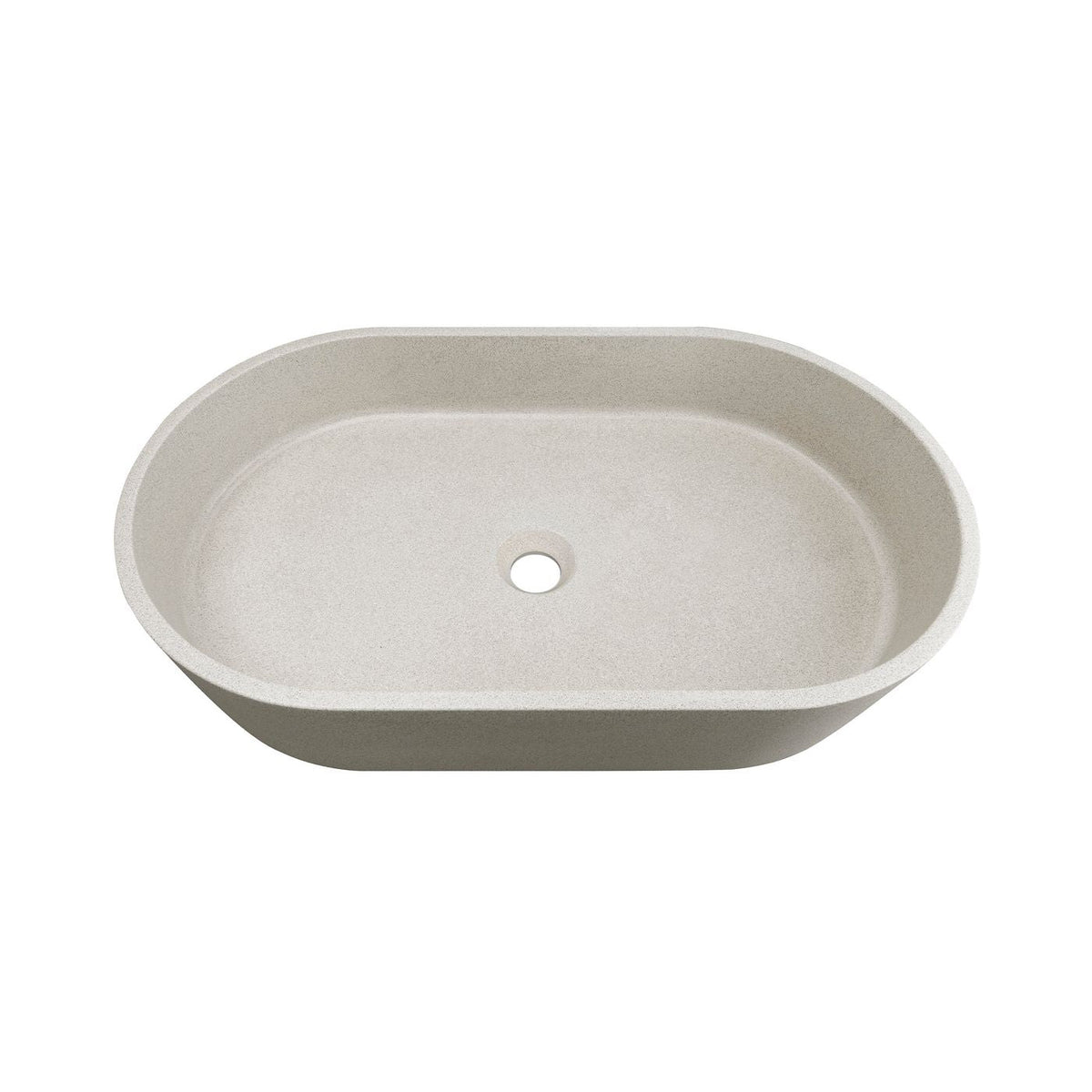 Otti OT6035CON Clayton Oval 600x350x120 Concrete Above Counter Basin