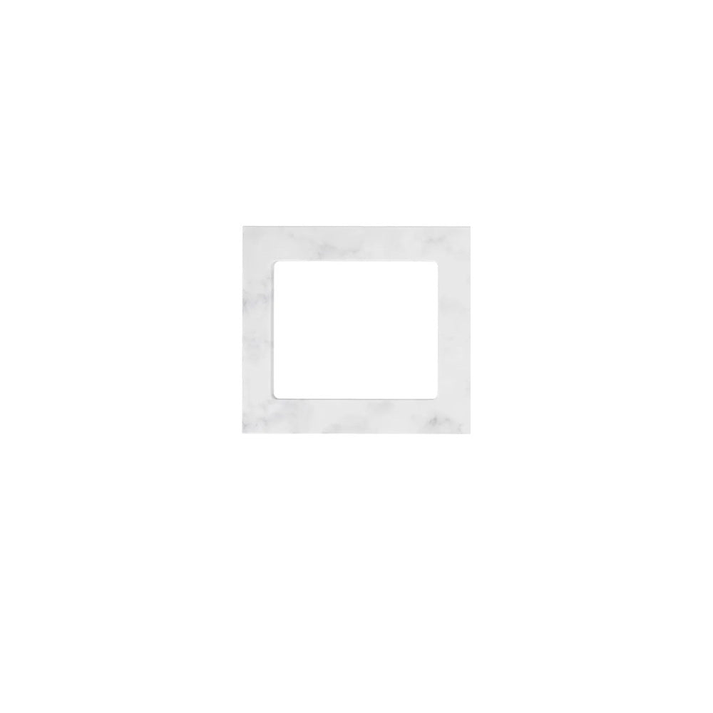 Otti LA-1305C-BOHW-CA Hampshire Laundry Kit 1305C White / Cloudy Carrara Top