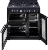 Artusi AFGR935B Freestanding Cooker 90cm with Gas Hob, Black
