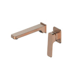 Greens Swept Wall Basin Mixer, PVD Brushed Copper, 18602528