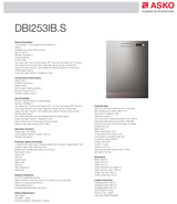 ASKO 60cm Turbo Drying Built Under Stainless Steel Dishwasher DBI253IBSAU - ASKO Seconds Discount