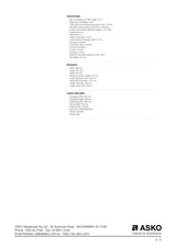 ASKO DBI766IQSAU 60cm Style Built-In Dishwasher Stainless Steel - ASKO Factory Seconds