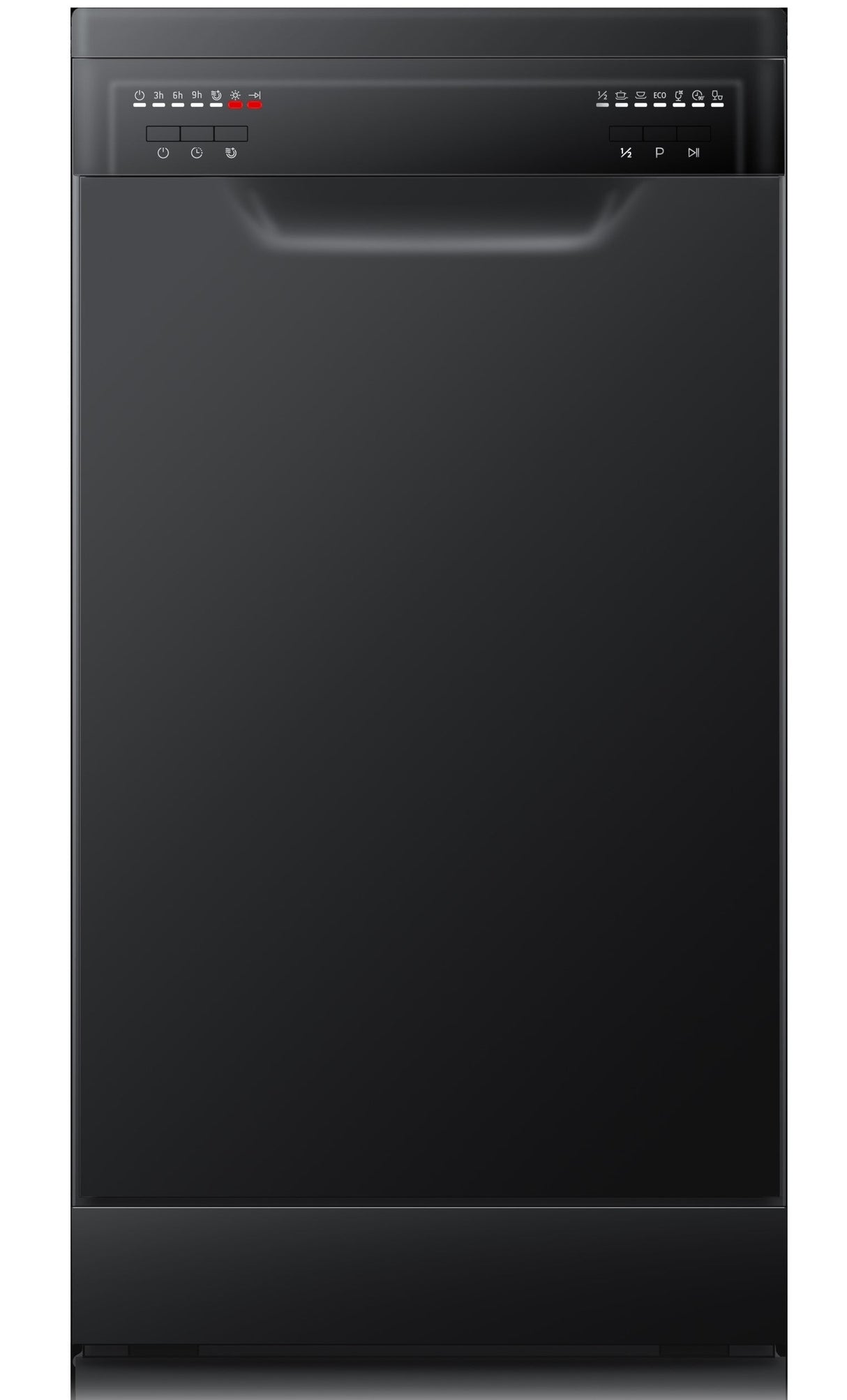Di Lusso DW45MBP 45cm Black Finish Slimline Dishwasher