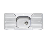 Oliveri Dz133 Diaz Single Bowl Double Drainer Topmount Sink Top Mounted Kitchen Sinks
