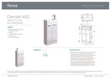 Fienza 4525DWK Denzel 450 Vanity on Kickboard