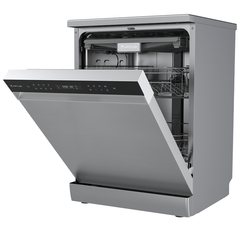 Artusi ADW5009X Freestanding 60cm Dishwasher, Stainless Steel