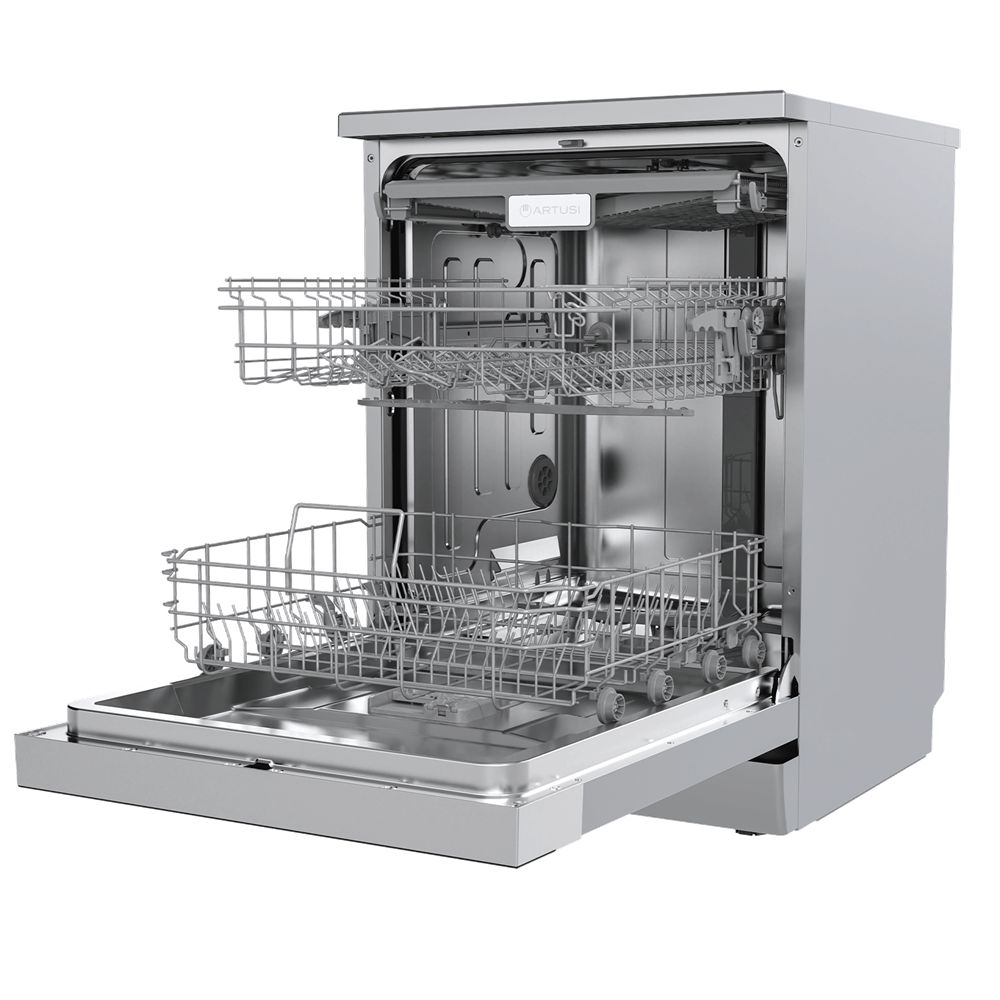 Artusi ADW5009X Freestanding 60cm Dishwasher, Stainless Steel