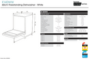 Euromaid E14DWW White Dishwasher - Clearance Discount