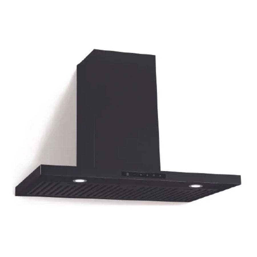 Euro Appliances EA90STRBK3 90cm Straight Touch Control Canopy, Black