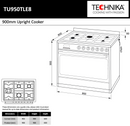 Technika TU950TLE8 90cm Dual Fuel Freestanding Stove