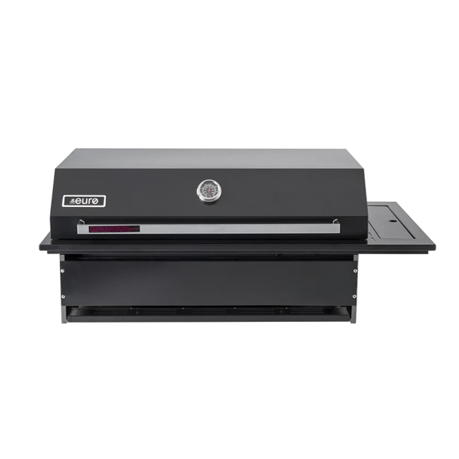 Euro Appliances EAL1175DIBBQBL 3 Burner/Infrared Built-In BBQ, Matte Black