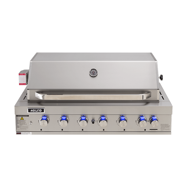 Euro Appliances Eal1200Rbq Stainless Steel 6 Burner Built-In Bbq Built In