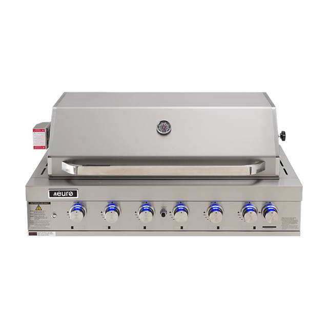 Euro Appliances Eal1200Rbq Stainless Steel 6 Burner Built-In Bbq Built In
