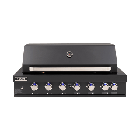 Euro Appliances Eal1200Rbqbl Black 6 Burner Built-In Bbq Built In
