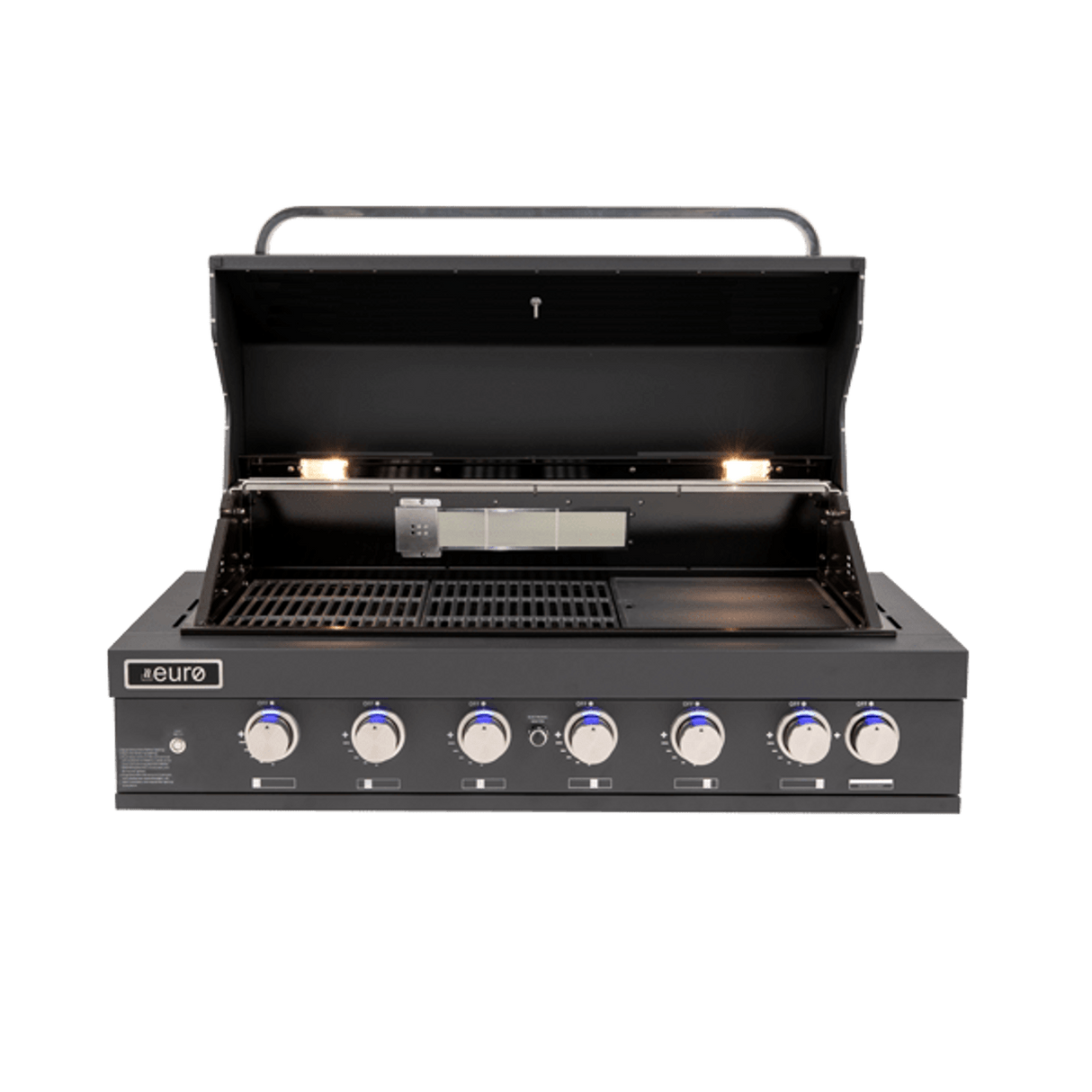 Euro Appliances Eal1200Rbqbl Black 6 Burner Built-In Bbq Built In