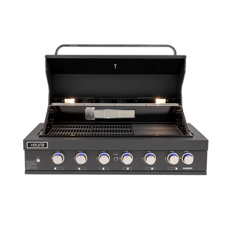 Euro Appliances Eal1200Rbqbl Black 6 Burner Built-In Bbq Built In