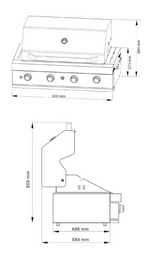 Euro Appliances Eal900Rbq 90Cm Built In Bbq In