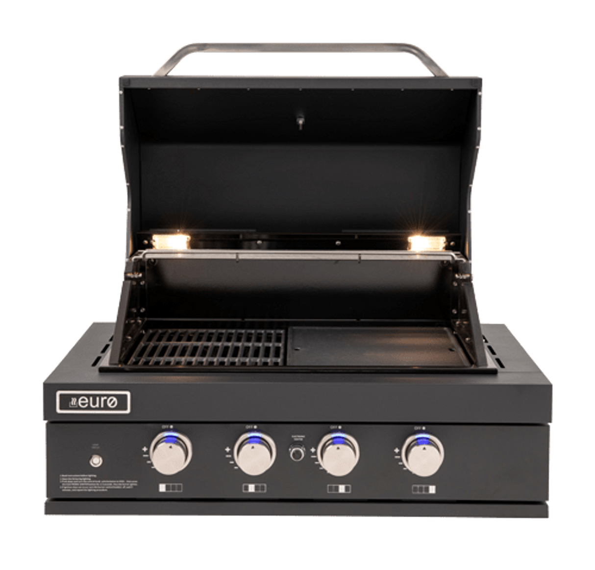 Euro Appliances Eal900Rbqbl Black 90Cm Built In Bbq In