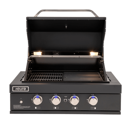 Euro Appliances Eal900Rbqbl Black 90Cm Built In Bbq In