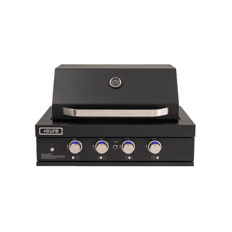 Euro Appliances Eal900Rbqbl Black 90Cm Built In Bbq In