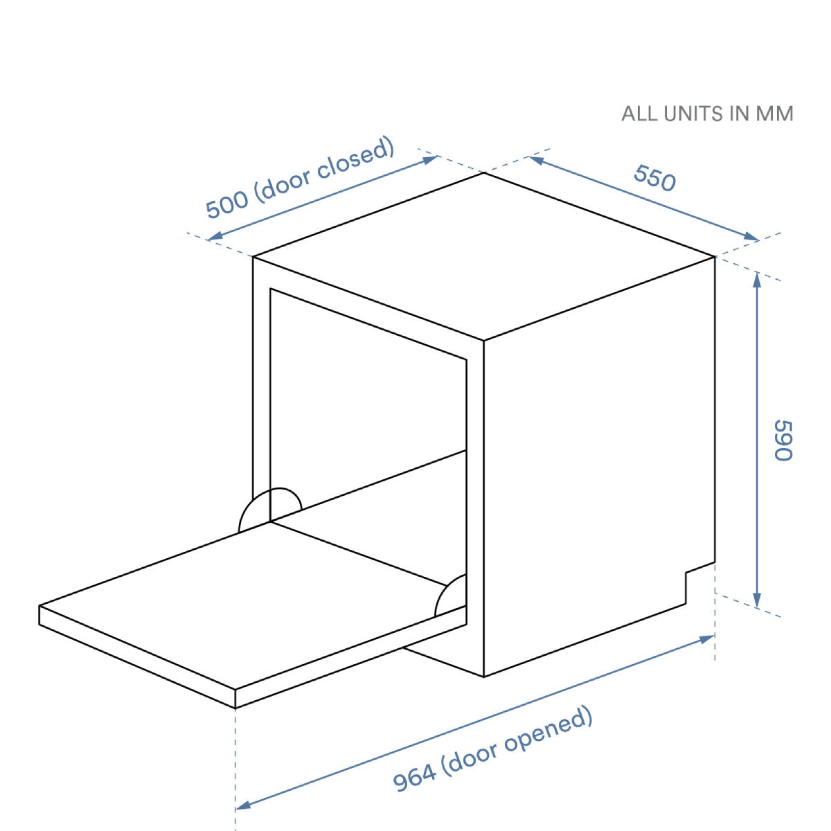Esatto EBTDW2D 60cm Benchtop Dishwasher, White