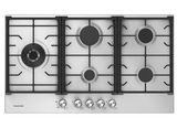 Euromaid 90cm Gas Cooktop With 5 Burners, Stainless Steel EC95GLS