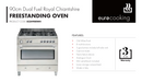 Euro Appliances ECSH900WH 90cm White Dual Fuel Royal Chiantishire