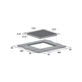 Euro Appliances ECT600C42 60cm Ceramic Cooktop