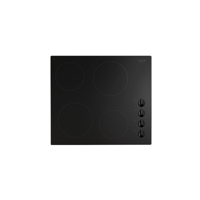 Euro Appliances Ect600Cb 60Cm Electric Ceran Glass Cooktop - Special Order Cooktops