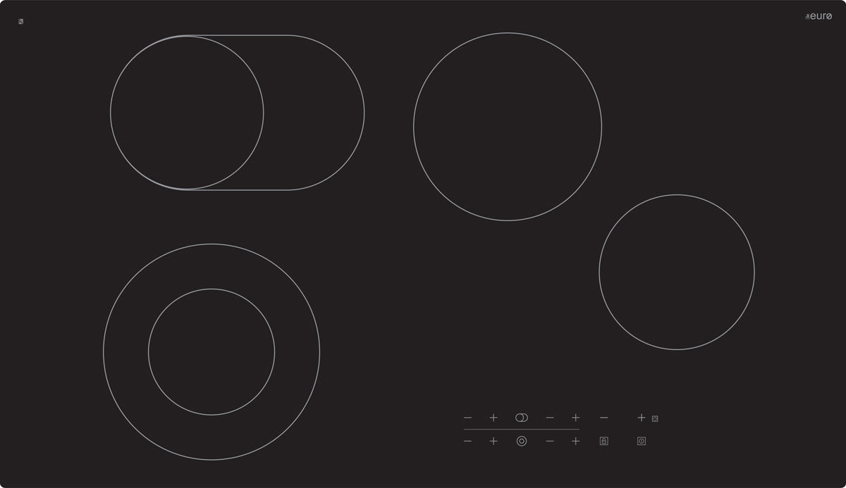 Euro Appliances Ect900C6 90Cm Electric Cooktop - Special Order Ceramic
