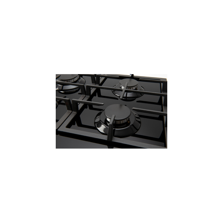 Euro Appliances Ect900Gbk2 90Cm 5 Burner Gas On Glass Cooktop