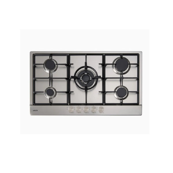 Euro Appliances ECT900GX2 90cm Stainless Steel Gas Cooktop