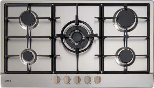 Euro Appliances Ect900Gx 90Cm Stainless Steel Gas Cooktop