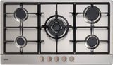 Euro Appliances Ect900Gx 90Cm Stainless Steel Gas Cooktop