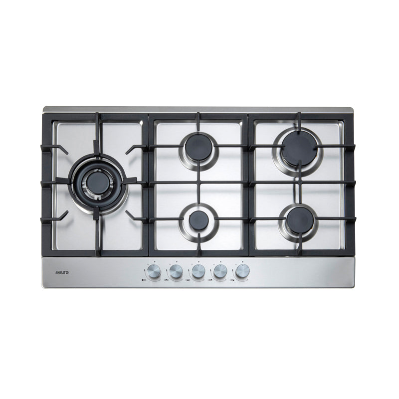 Euro Appliances Ect90G5X 90Cm Natural Gas Cooktop