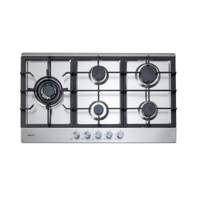 Euro Appliances Ect90G5X 90Cm Natural Gas Cooktop