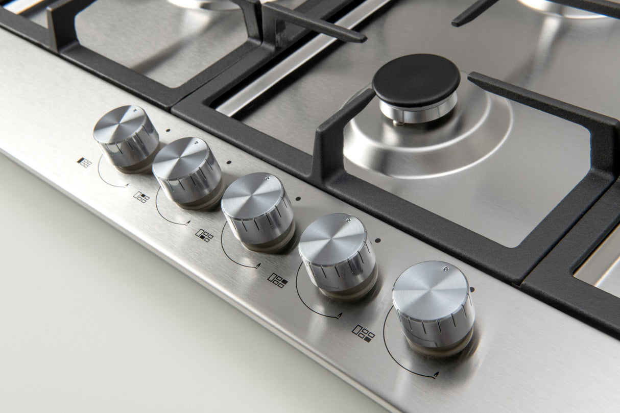 Euro Appliances Ect90G5X 90Cm Natural Gas Cooktop