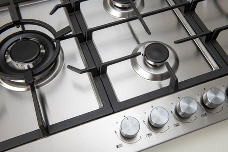 Euro Appliances Ect90G5X 90Cm Natural Gas Cooktop
