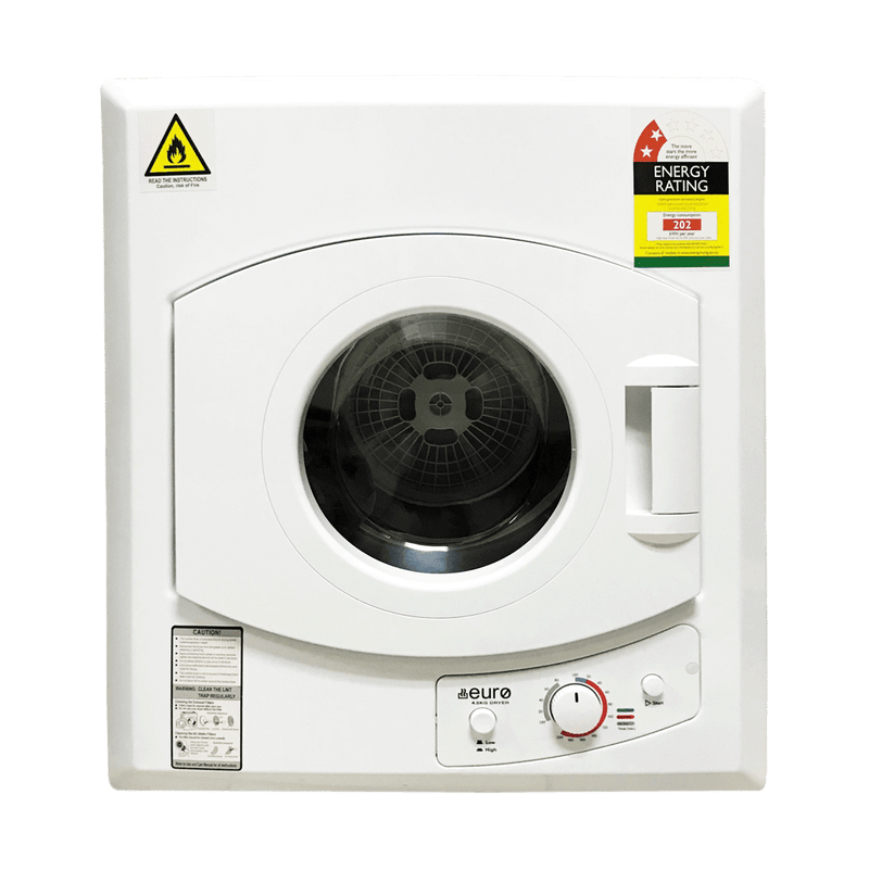 Euro Appliances ED45KWH 4.5kg Clothes Dryer - Box Packaging Defect Discount - Next Day Availability