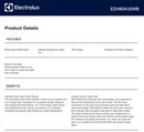 Electrolux EDH804U5WB 8kg Ultimate Care Heat Pump Dryer – Electrolux Seconds Discount