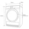 Electrolux EDH913R9WB 9kg White UltimateCare 900 Heat Pump Dryer - Electrolux Seconds Discount