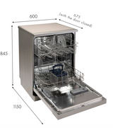 Euro Appliances EDW12PSS 60cm Stainless Steel Dishwasher