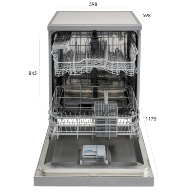 Euro Appliances EED614KX 60cm Stainless Steel Freestanding Dishwasher - Ex Display Discount