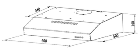 Esatto Efh60S 60Cm Stainless Steel Fixed Rangehood Rangehoods