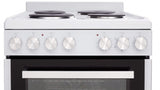 Euromaid Efs54Fc-Sew 540Mm White 5-Function Electric Freestanding Cooker Stove