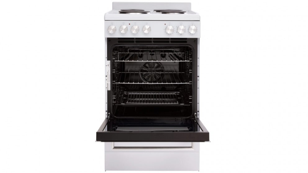 Euromaid Efs54Fc-Sew 540Mm White 5-Function Electric Freestanding Cooker Stove