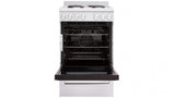 Euromaid Efs54Fc-Sew 540Mm White 5-Function Electric Freestanding Cooker Stove