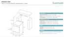Euromaid EFS54FC-SEW 540mm White 5-Function Electric Freestanding Cooker